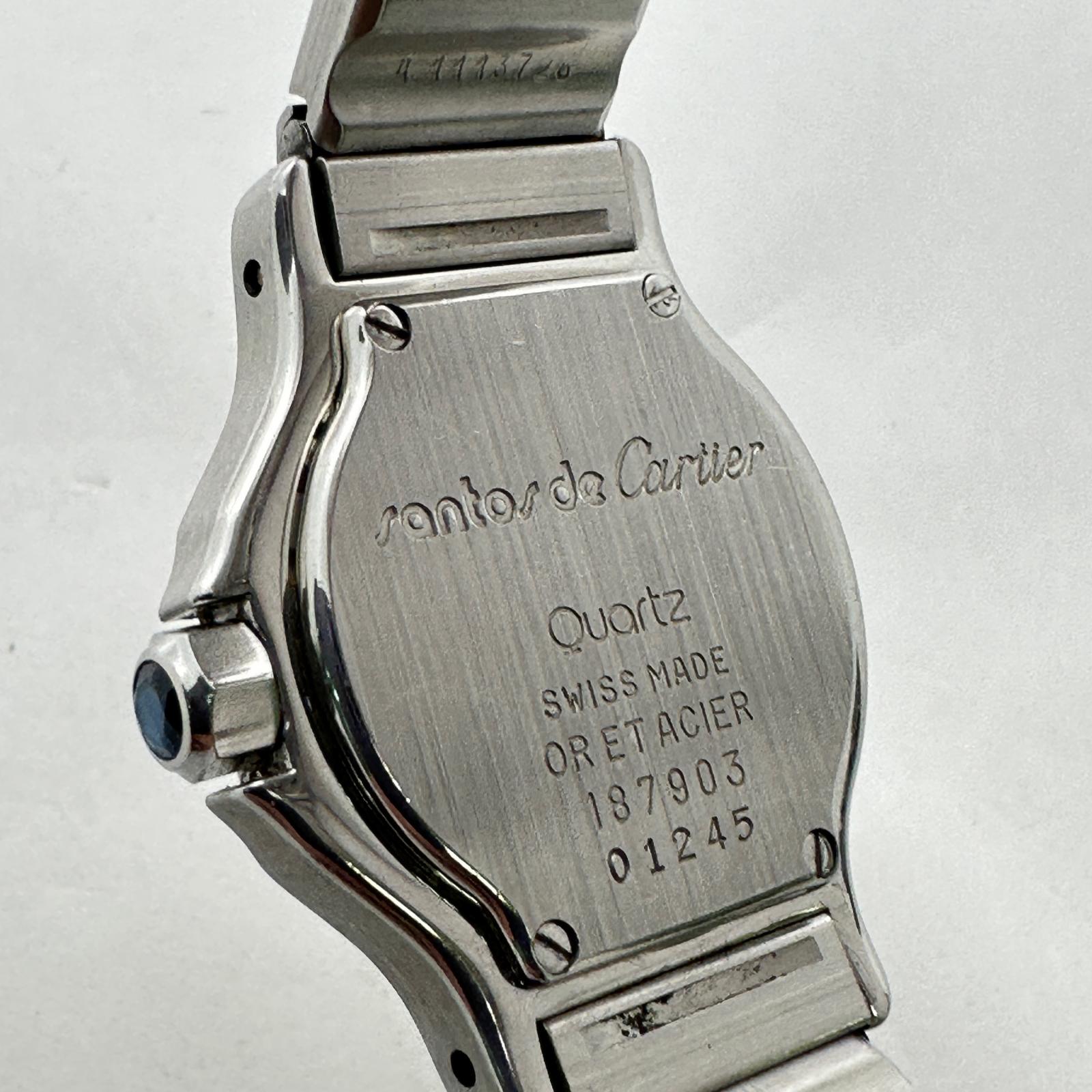 父と子 CARTIER SM SANTOS OCTAGON Ref.187903 with BOX – TIMEANAGRAM